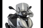 Piaggio Beverly 300, 400 21-24, Beverly 310S, 400S 24-25 Skútr plexi Powerbronze 290 mm - ohnivě červená