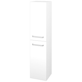 Dřevojas - Vysoká skříň s košem na prádlo DOS SVD2K 35 - M01 Bílá mat / Úchytka T01 / M01 Bílá mat / Levé 210670A