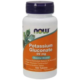 Glukonát draselný 99 mg - NOW Foods (100 tab.) (41956-1-100tab)