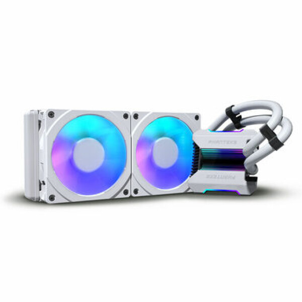 PHANTEKS Glacier One 240 MPH bílá / 2x 120mm / Updraft Floating Bearing / 2200 RPM / 60.5 CFM / D-RGB / AMD + Intel (PH-GO240MPH_DWT01)