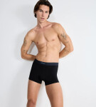 Pánské boxerky EVER Ease Short 2P - BLACK - černé 0004 - SLOGGI BLACK M