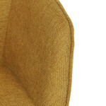 Židle jídelní a konferenční, žlutá látka, černé kovové nohy, otočný mechanismus