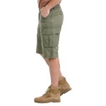 Bushman Pánské ripstopové kraťasy Erwee, tmavá khaki 62