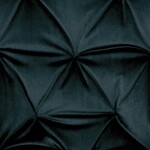 Jídelní židle, potah modročerná sametová látka, kovová 4nohá podnož, černý lak