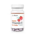 Vitamín C, tablety na cucání pro děti - GymBeam (jahoda, 120 tab.) (63730-1-120tab-strawberry)