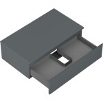 MEXEN/S - Orio koupelnová skříňka pod umyvadlo 80 cm s deskou, 1 šuplík, grafit mat 91A10-08023-1-BFC66