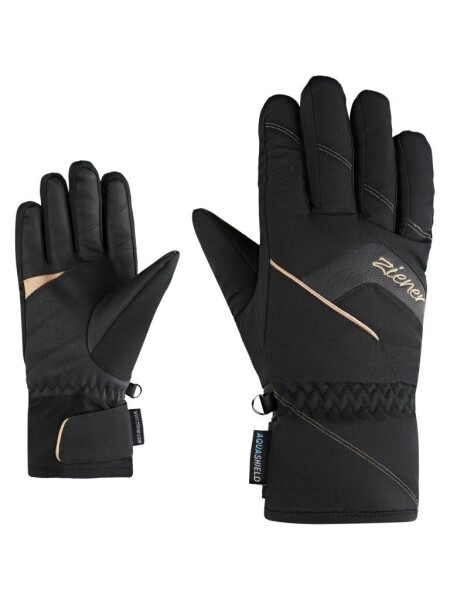 Ziener KARION-Z AS®-LADY, Black/Gold art Velikost č.: 8