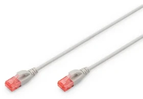 Digitus CAT 6 U-UTP Slim šedý / Síťový kabel / UTP / AWG 28/7 / 2 m (DK-1617-020S)