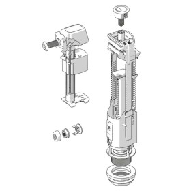 JIKA - Náhradní díly Splachovací mechanismus k WC kombi, bílá H8913820000001