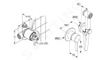 KLUDI - Bozz Set pákové baterie pod omítku s bidetovou sprškou, s tělesem, chrom 389980576
