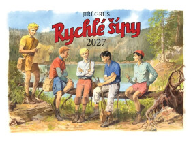 Kalendář 2027 Rychlé šípy - nástěnný - Jiří Grus