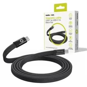 Mobile Origin Magnetic Flat Patented Original Cable USB-C to USB-C 1m černá (MCF-USBC-1M-BLK)