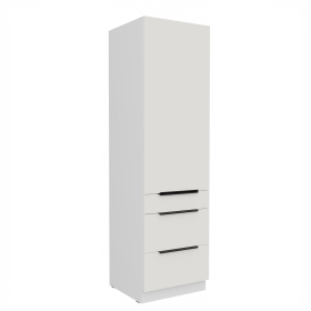 Vysoká potravinová skříňka Aria 60 DKS-210 3S 1F - Premium Box Barva korpusu: Bílá, Barva dvířek: WH - Crystal white AFM