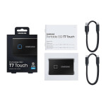 SAMSUNG T7 Touch Externí SSD disk 2TB černá / Externí SSD / R: 1050 MBs W: 1000MBs / USB-C / 3y (MU-PC2T0K/WW)