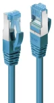 Lindy Cat6A S/FTP PIMF modrá / Patch kabel / RJ45-RJ45 / LSZH / 2 m / 10 Gbit/s (47149)