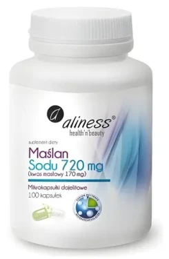 ALINESS Butyrát sodný 720 mg / Doplněk stravy / 100 kapslí