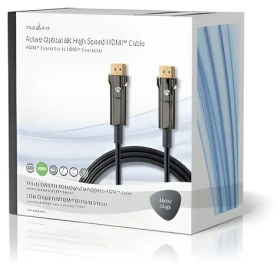 Nedis Ultra High Speed HDMI AOC 100 m černá / Kabel HDMI / 8K 60 Hz / 48 Gbps / Ethernet (CVBG3500BK1000)