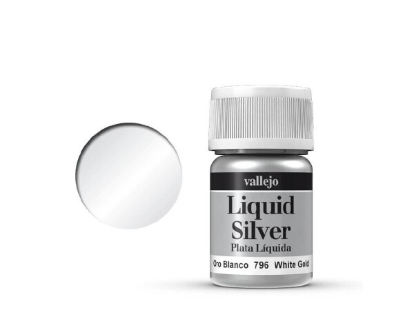 Barva Vallejo Liquid 70796 White Gold (Alcohol Based) 35 ml