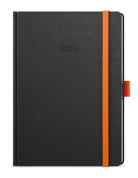 Týdenní diář 2027 Baloušek Oskar Nora A5 oranžová