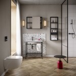 CERSANIT - Zrcadlová skříňka ZEN 80, černá, závěsná FSC MIX70% SGSCH-COC-007574 S1001-041
