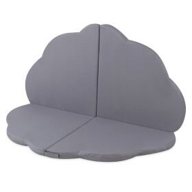 PLUSH NEST PLUSH NEST Venkovní voděodolná hrací podložka ve tvaru květu 115 × 115 × 5 cm šedá