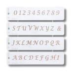 Stencil Abeceda a číslice