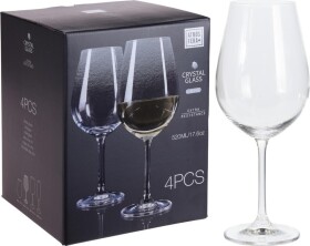 EXCELLENT Sklenice na víno sada 4 ks CRYSTALLINE 520 ml KO-SR4000020