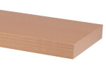 Polička nástěnná 60 cm, MDF, dekor přírodní buk, baleno v ochranné fólii