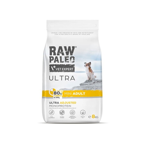 Raw Paleo Ultra Turkey Adult mini (Krůta & Brambory) Hmotnost balení: 8 Kg