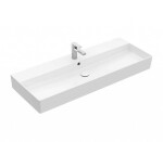 VILLEROY & BOCH - Memento 2.0 Umyvadlo 120x47 cm, s přepadem, otvor pro baterii, CeramicPlus, alpská bílá 4A22C5R1