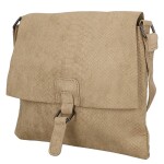 Dámská crossbody kabelka s hadím vzorem Geina, béžová