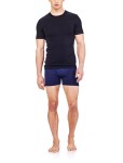Pánské merino boxerky ICEBREAKER Mens Anatomica Boxers wFly, Midnight Navy velikost: S