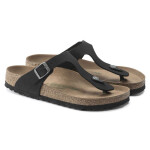 Birkenstock Gizeh Birko-Flor women's Narrow Black žabky pro úzkou nohu vegan black (1020487) dámské 41
