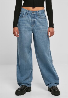 Dámské džíny vysokým pasem 90´S Wide Leg Denim Pants modré
