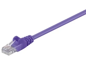 MicroConnect CAT5e U/UTP 0.25m fialová / PVC (B-UTP50025P)