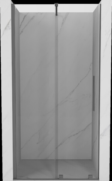 MEXEN/S - Velar posuvné sprchové dveře 120, transparent, grafit metal 871-120-000-01-95