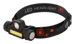 Cattara Čelovka 120lm nabíjecí černá / Cree XP-E + COB LED / 1200 mAh / microUSB (13126)