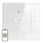 MOES WHT-006-GB-WH bílá / Termostat pro elektrické topení / 16A / Wi-Fi / dotykový displej (WHT-006-GB-WH-MS)