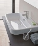 DURAVIT - Happy D.2 Umyvadlo 60x46 cm, s přepadem, s otvorem pro baterii, bílá 2315600000