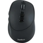 YENKEE YMS 2080GY WL SLIDER černá / bezdrátová optická myš / 2400 DPI / 6 tlačítek / 2.4 GHz / USB-C (8590669328376)