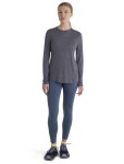 ICEBREAKER Wmns Merino 125 Cool-Lite™ Sphere III LS Tee, Midnight Navy Heather velikost: XS