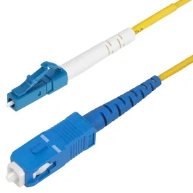 StarTech LC/SC OS2 2m žlutá / Optický kabel / Singlemode duplex / -20 až 60 °C (SPSMLCSC-OS2-2M)