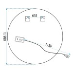 REA - Zrcadlo LED 100cm BAS HOM-05526