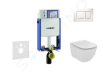 GEBERIT - Kombifix Set předstěnové instalace, klozetu a sedátka Ideal Standard Tesi, tlačítka Sigma30, bílá/chrom 110.302.00.5 NF5