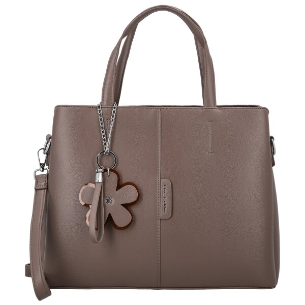 Módní dámská koženková kabelka do ruky Briana, khaki