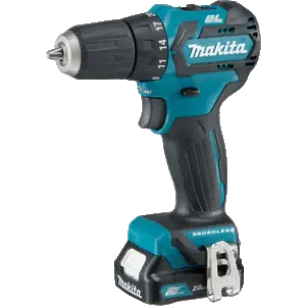 Makita DF332DSAJ / Aku Vrtací šroubovák / 12V / 10mm sklíčidlo / 1500 ot-min / 35 Nm / 2x 2.0 Ah (DF332DSAJ)