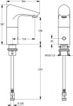 IDEAL STANDARD - CeraPlus Umyvadlová senzorová baterie směšovací (k připojení na síť 230 V), chrom A4154AA