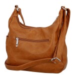 Stylová dámská koženková crossbody kabelka Timea, hnědá