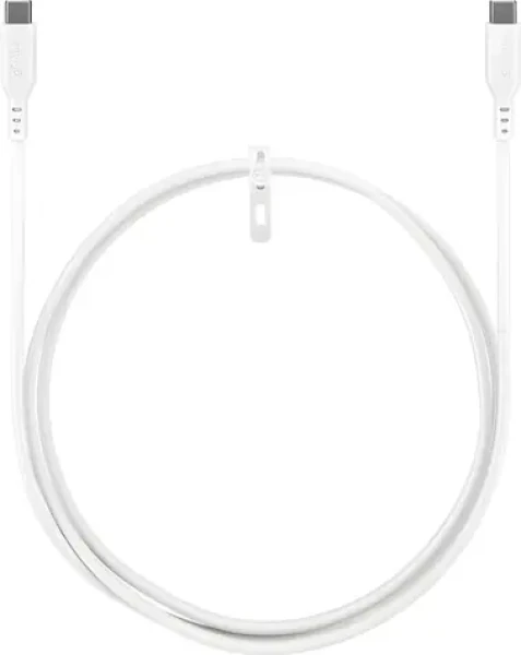 Goobay bílá / Kabel USB-C / silikonový / 1,5 m (77743)