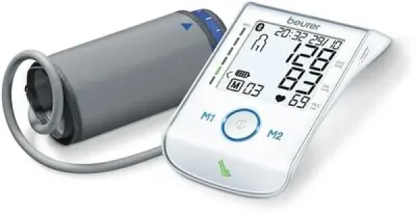 Rozbaleno - Beurer BM 85 tlakoměr na paži / plně automatický / Bluetooth / pulsoměr / detekce arytmie / paměť 2x60 míst / rozbaleno (BEU-BM85.rozbaleno)